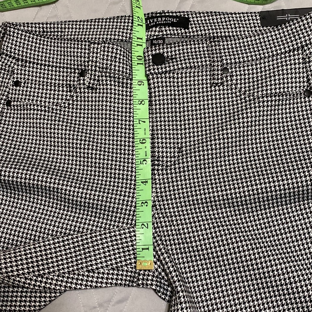 Sz 10/30⭐️NWT Liverpool Kelsey Knit Plaid Button Front Trousers. - Picture 9 of 10